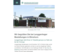 Tablet Screenshot of lenggenhager-bestattungen.de